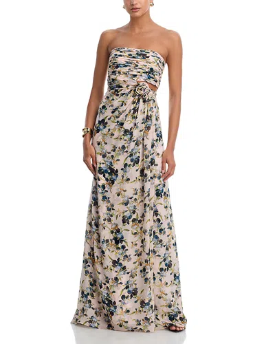 Cinq À Sept Cinq A Sept Magy Trailing Iris Gown In Multi