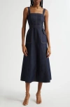Cinq À Sept Cinq A Sept Malani Denim Midi Dress In Indigo