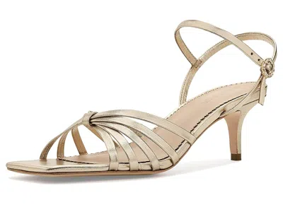 Cinq À Sept Malia Strappy Metallic Kitten Heel Sandals In Multi