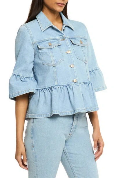 Cinq À Sept Cinq A Sept Mandie Denim Jacket In Blue