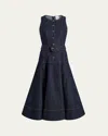 Cinq À Sept Margaret Sleeveless Denim Midi Dress