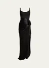 Cinq À Sept Marian Sleeveless Gown In Black