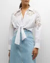 Cinq À Sept Cinq A Sept Cutout Embroidery Marianna Top In White