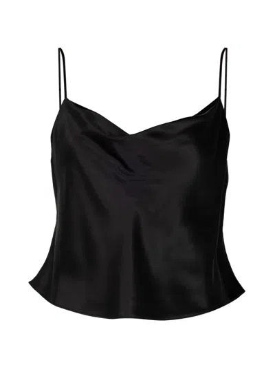 Cinq À Sept Marta Cowl-neck Top In Black