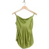 Cinq À Sept Marta Silk Camisole In Moss