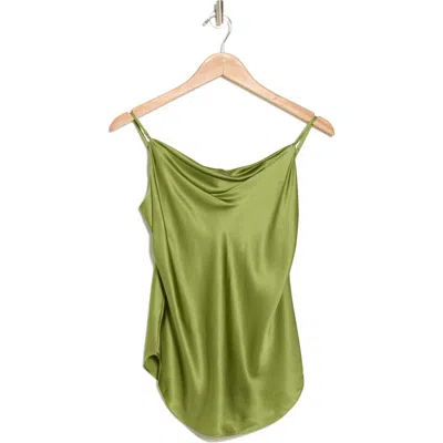 Cinq À Sept Marta Silk Camisole In Moss
