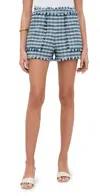 Cinq À Sept Matilda Tweed Allen Shorts Navy Multi In Navy Multi