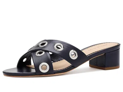 Cinq À Sept Maya Crisscross Grommets Sandals In Blue