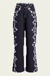 Cinq À Sept Cinq A Sept Betsy High Rise Wide Leg Ankle Jeans In Mazie Eyelet In Black