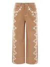 Cinq À Sept Mazie Eyelet Betsy Trousers In Brown