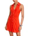 Cinq À Sept Melinda Gathered Button-front Mini Dress