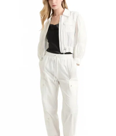 CINQ À SEPT MELONIA JACKET IN WHITE