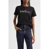 Cinq À Sept Cinq A Sept Merci Chain Tee In Black