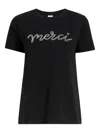 Cinq À Sept Merci Chain Tee In Black