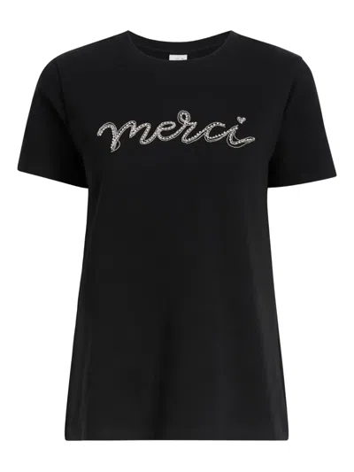 Cinq À Sept Merci Chain Tee In Black