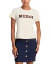 Cinq À Sept Cinq A Sept Merci Shrunken Tee In Neutral