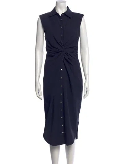 Pre-owned Cinq À Sept Midi Length Dress In Blue