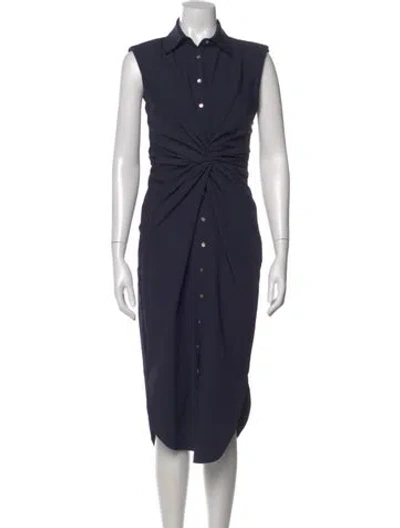 Pre-owned Cinq À Sept Midi Length Dress In Blue
