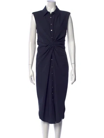 Pre-owned Cinq À Sept Midi Length Dress In Blue