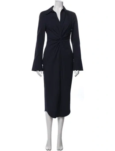Pre-owned Cinq À Sept Midi Length Dress In Blue