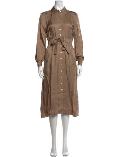 Pre-owned Cinq À Sept Midi Length Dress In Neutral