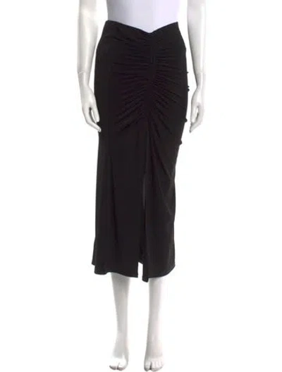 Pre-owned Cinq À Sept Midi Length Skirt In Black