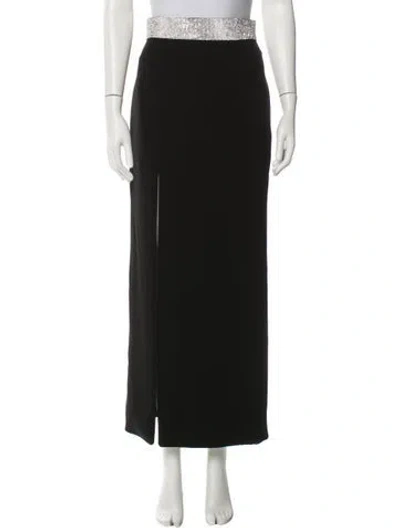 Pre-owned Cinq À Sept Midi Length Skirt In Black