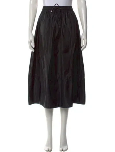 Pre-owned Cinq À Sept Midi Length Skirt In Black