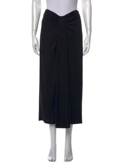 Pre-owned Cinq À Sept Midi Length Skirt In Black