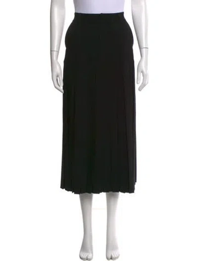 Pre-owned Cinq À Sept Midi Length Skirt In Black