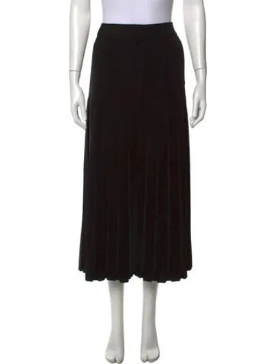 Pre-owned Cinq À Sept Midi Length Skirt In Black