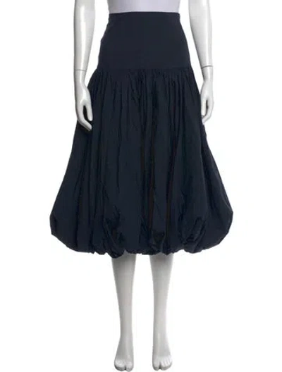 Pre-owned Cinq À Sept Midi Length Skirt In Blue