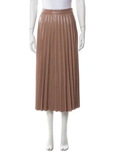 Pre-owned Cinq À Sept Midi Length Skirt In Brown