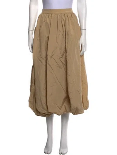 Pre-owned Cinq À Sept Midi Length Skirt In Brown/neutrals