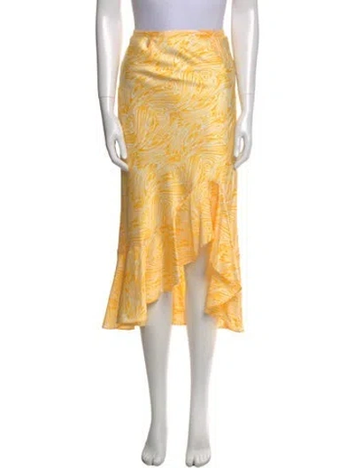 Pre-owned Cinq À Sept Midi Length Skirt In Multi