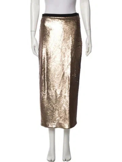 Pre-owned Cinq À Sept Midi Length Skirt In Neutral