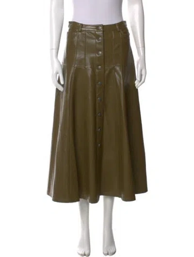 Pre-owned Cinq À Sept Midi Length Skirt In Neutral