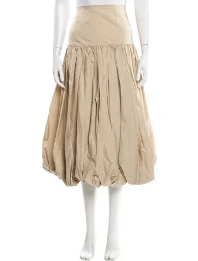 Pre-owned Cinq À Sept Midi Length Skirt In Neutral