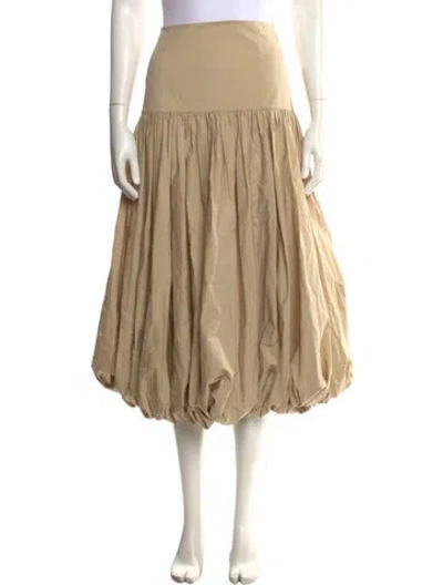 Pre-owned Cinq À Sept Midi Length Skirt In Neutral