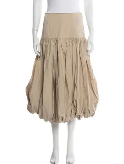 Pre-owned Cinq À Sept Midi Length Skirt In Neutrals