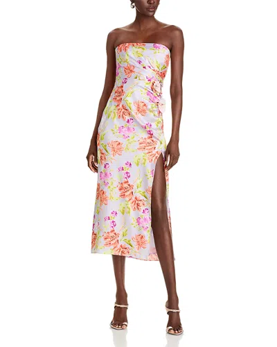 Cinq À Sept Cinq A Sept Midnight Tulips Denali Dress In Pale Lavender Multi