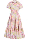 Cinq À Sept Midnight Tulips Maggio Dress In Pink