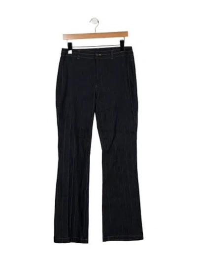 Pre-owned Cinq À Sept Mid-rise Flared Jeans In Blue
