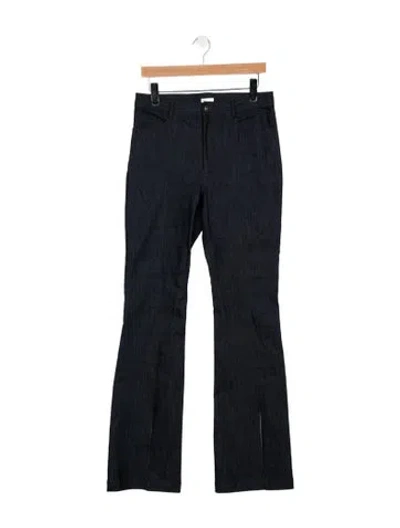 Pre-owned Cinq À Sept Mid-rise Flared Jeans In Blue