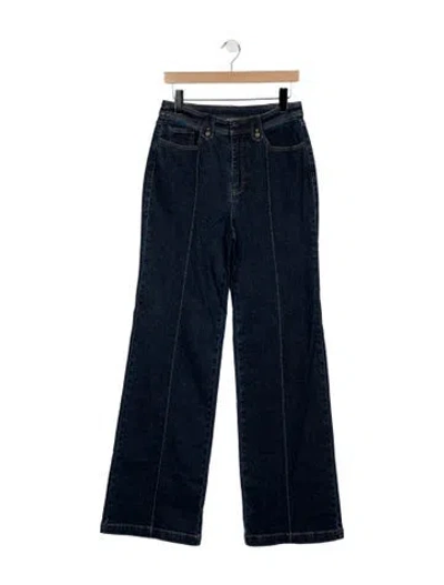 Pre-owned Cinq À Sept Mid-rise Flared Jeans W/ Tags In Blue
