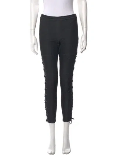 Pre-owned Cinq À Sept Mid-rise Skinny Leg Jeans In Gray