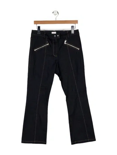 Pre-owned Cinq À Sept Mid-rise Straight Leg Jeans In Blue