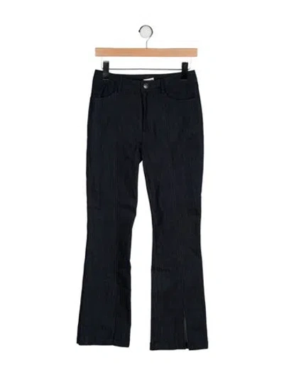 Pre-owned Cinq À Sept Mid-rise Wide Leg Jeans In Blue