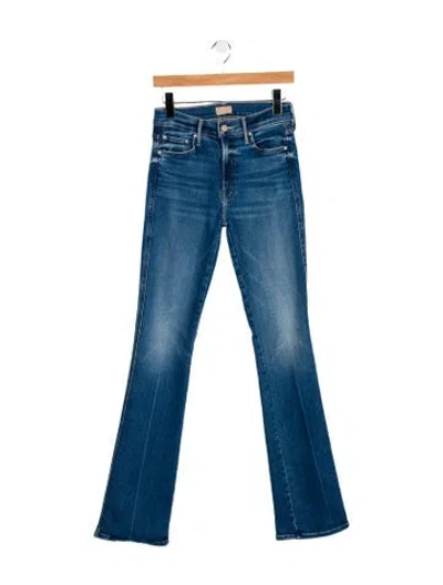 Pre-owned Cinq À Sept Mid-rise Wide Leg Jeans In Blue