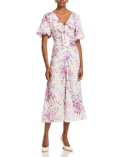Cinq À Sept Cinq A Sept Midsummer Bloom Brenton Dress In Ivory Multi